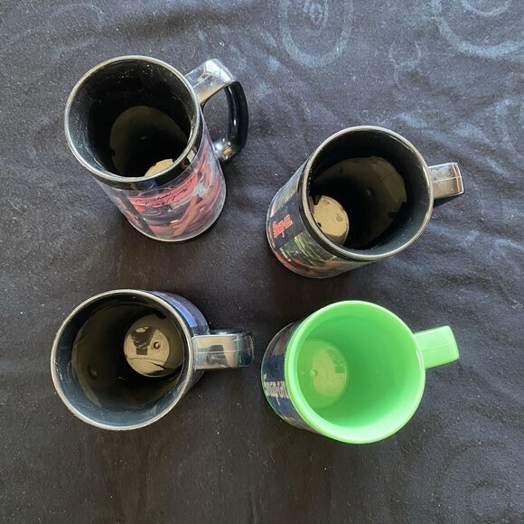 Vintage Snap-On Tools Pinup Girls Thermo-Serv Cups. Set Of 4! Handles. - Picture 10 of 13